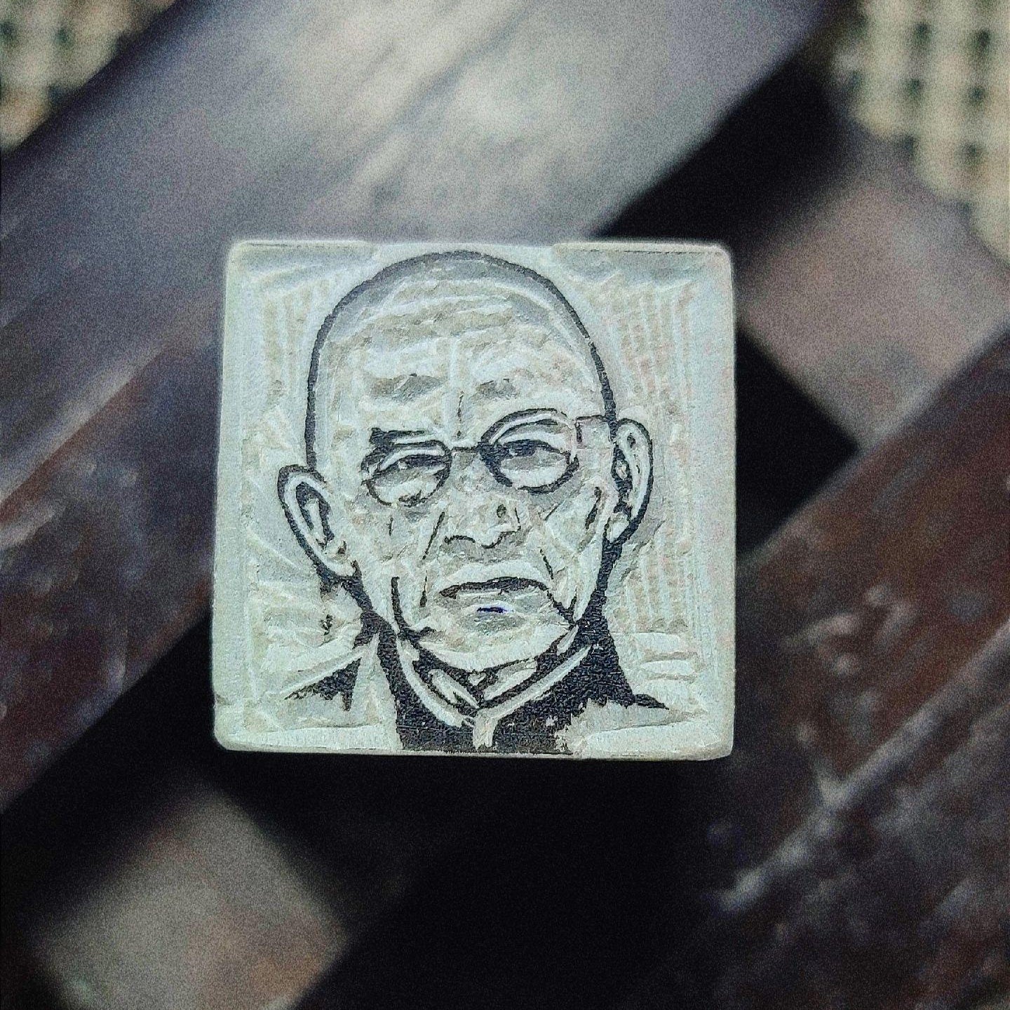 Handcrafted Custom Portrait Engraving Seal